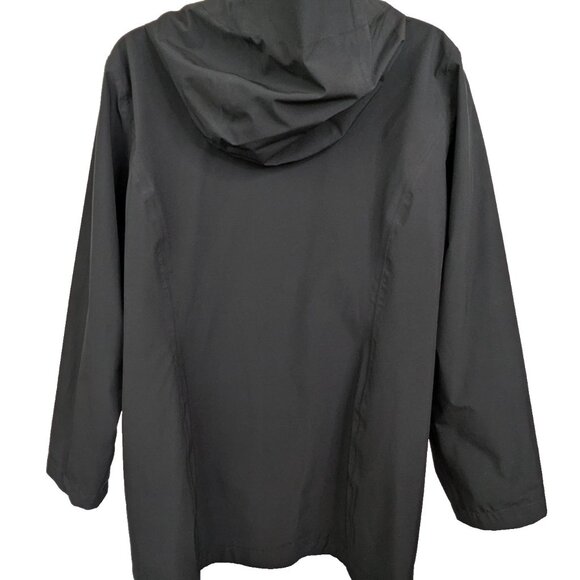 32 Degrees Cool Women’s Large Black Hooded Soft Shell Jacket Lightweight Stretch - Picture 2 of 10